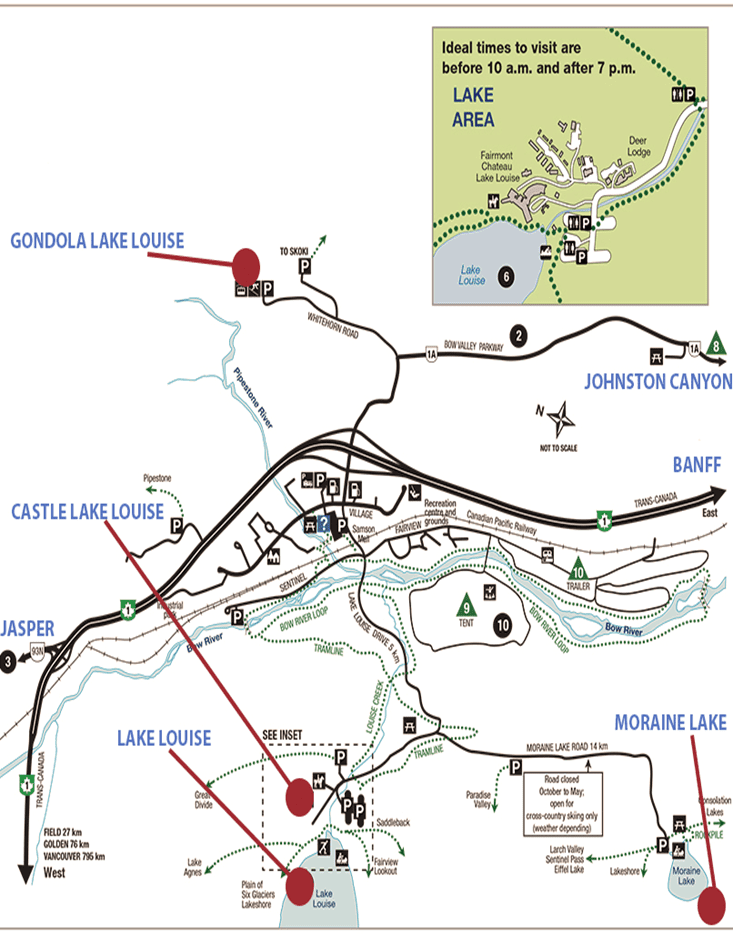 Mapa de Lake Louise
